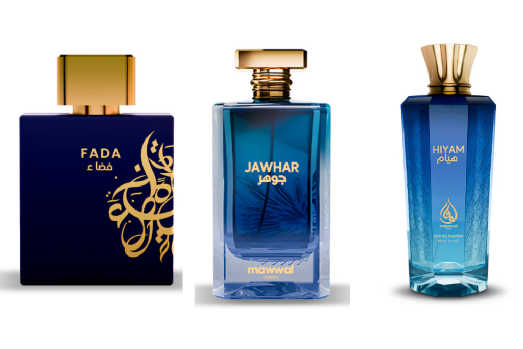 Perfume árabe azul